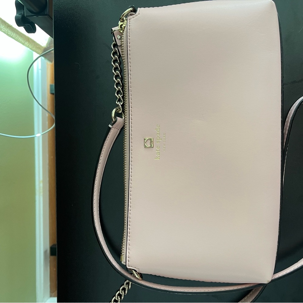 Kate Spade Pink Crossbody Bag with Chain Strap